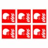 Fire Fighting Equipment Symbol - Pack Of 6