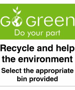 Recycle And Help The Environment Sign