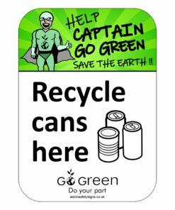 Recycle Cans Here Sign