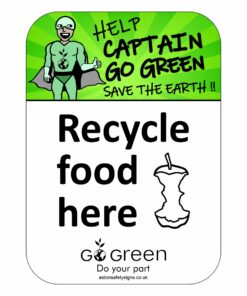 Recycle Food Here Sign