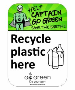 Recycle Plastic Here Sign