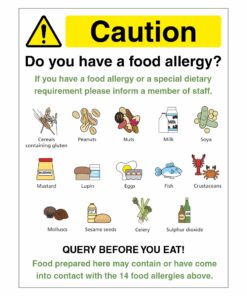 Food Allergy Sign