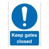 Keep Gates Closed Sign
