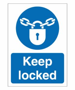 Keep Locked Sign