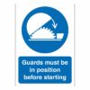 Guards Must Be In Position Before Starting Sign
