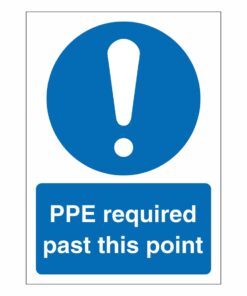 PPE Required Past This Point Sign