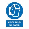 Visor Must Be Worn Sign