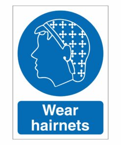 Wear Hairnets Sign
