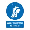 Wear Antistatic Footwear Sign