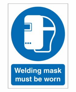 Welding Mask Must Be Worn Sign