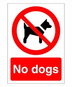 No Dogs Sign