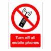 Turn Off All Mobile Phones Sign