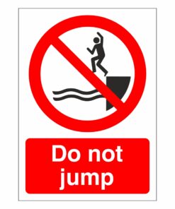 Do Not Jump Sign