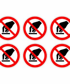 No Touching Symbol - Pack Of 6