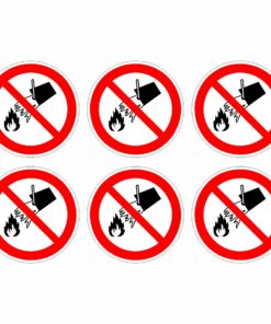 Do Not Extinguish With Water Symbol - Pack Of 6