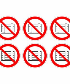 Do Not Obstruct Symbol - Pack Of 6