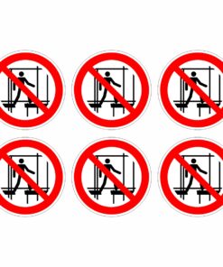 Scaffolding Incomplete Do Not Use Symbol - Pack Of 6