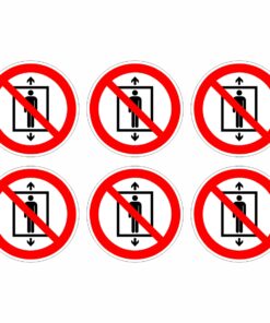 Do Not Use This Lift For People Symbol - Pack Of 6