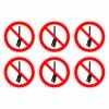 Do Not Tie Knots In Rope Symbol - Pack Of 6