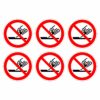 Do Not Use For Face Grinding Symbol - Pack Of 6
