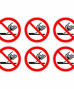 Do Not Use For Face Grinding Symbol - Pack Of 6