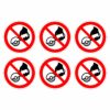 Do Not Use With Hand Held Grinding Machine Symbol - Pack Of 6