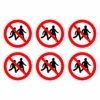 No Children Allowed Symbol - Pack Of 6