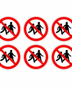 No Children Allowed Symbol - Pack Of 6
