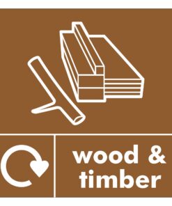Wood And Timber Recycling Sign