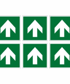 Fire Escape Directional Arrow Symbol - Pack Of 6