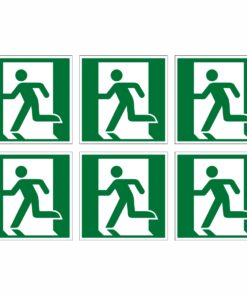 Fire Exit Left Symbol - Pack Of 6