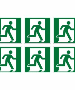 Fire Exit Right Symbol - Pack Of 6
