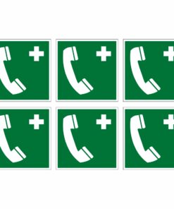 Emergency Telephone Symbol - Pack Of 6