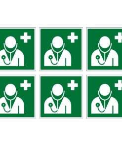 Emergency Doctor Symbol - Pack Of 6