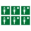 Emergency Shower Symbol - Pack Of 6