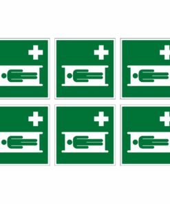 Emergency Stretcher Symbol - Pack Of 6