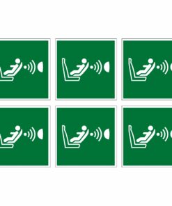 Child Seat Presence And Orientation Detection System Symbol - Pack Of 6
