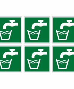 Drinking Water Symbol - Pack Of 6