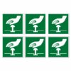 Emergency Stop Button Symbol - Pack Of 6