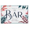 Please Order Food At The Bar  - Make A Note Of Your Table Number Sign