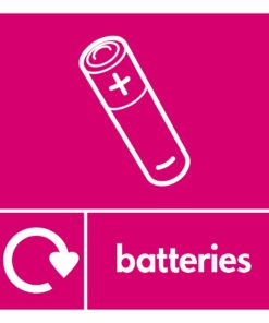 Batteries Recycling Sign