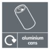 Aluminium Cans Recycling Sign