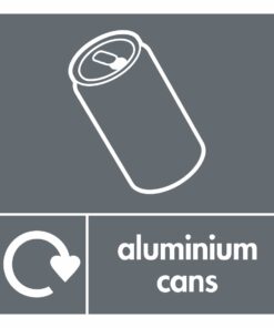 Aluminium Cans Recycling Sign