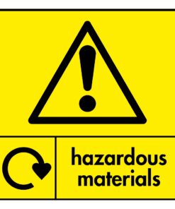 Hazardous Materials Recycling Sign