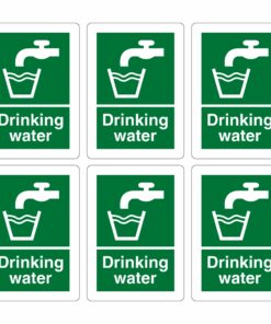 Drinking Water Signs - Set of 6