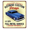 American Vintage Hotrod Custom Garage Full Metal Service Sign
