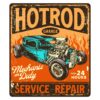 Hotrod Garage Service Repair Mechanic On Duty Open 24 Hours Sign