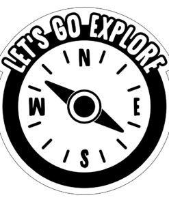 Lets Go Explore Sign