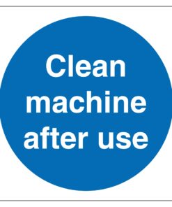 Clean Machine After Use