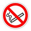 No Smoking - Pack of 6 - Reverse printed self adhesive labels